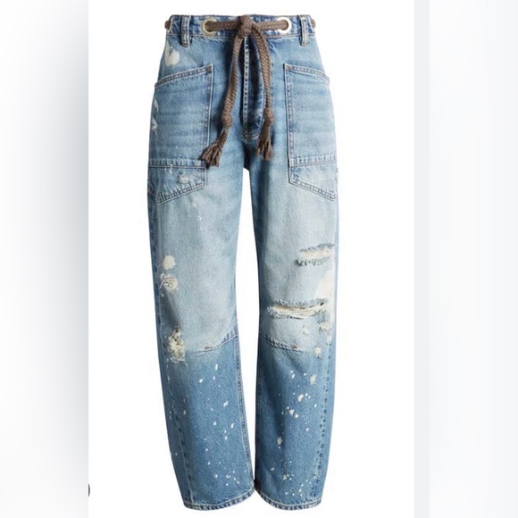 Free People Moxie Barrel Jean -Calypso sz26 - Picture 4 of 7